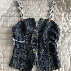 Unique biscote funky vest sz S